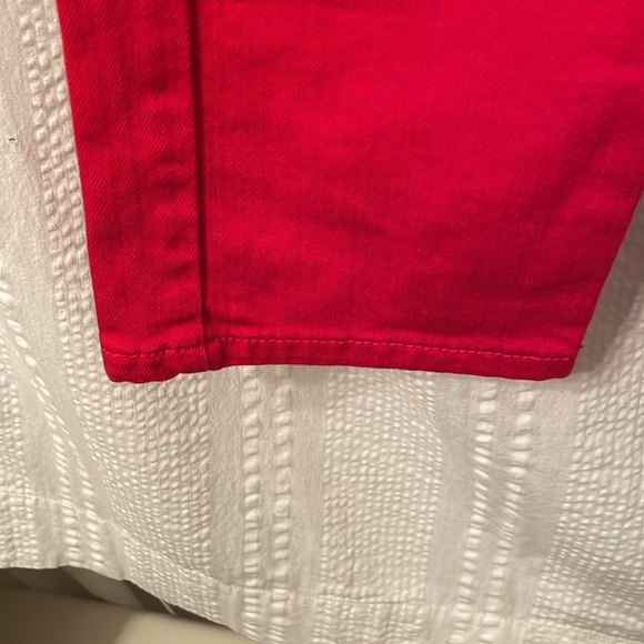 White House Black Market red slim ankle jeans size 12 - Picture 2 of 9
